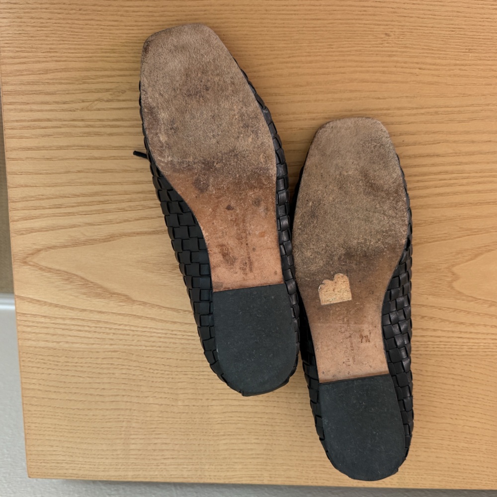 Freda Salvador Jada Square Toe Ballet Flat-  Black Woven - size 7.5 - Picture 9 of 11